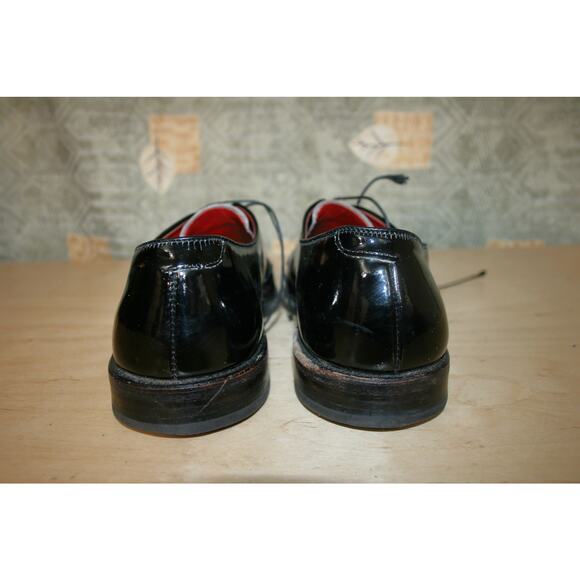 Allen Edmonds Spencer Black Patent Leather Oxfords Size 8 D US Men's - Picture 4 of 7